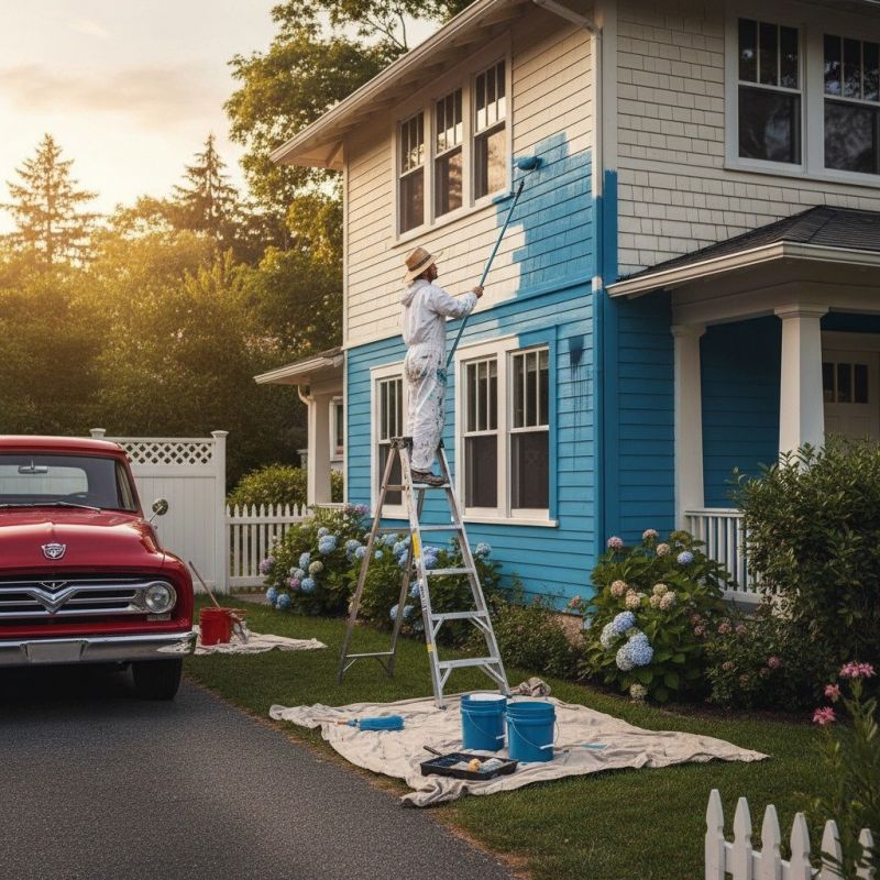 Exterior House Painting detail