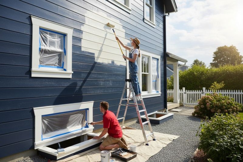 House Siding Painting